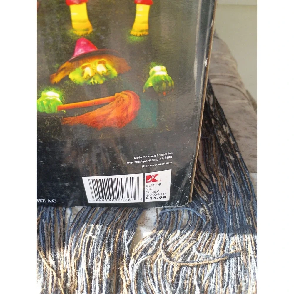 Totally Ghoul Light Up WITCH Halloween Decoration With Lights RARE  Works